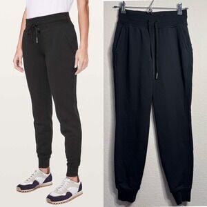 Lululemon Warm Down Jogger 28" Women's Sz 2 Black Drawstring Pockets Warm Casual